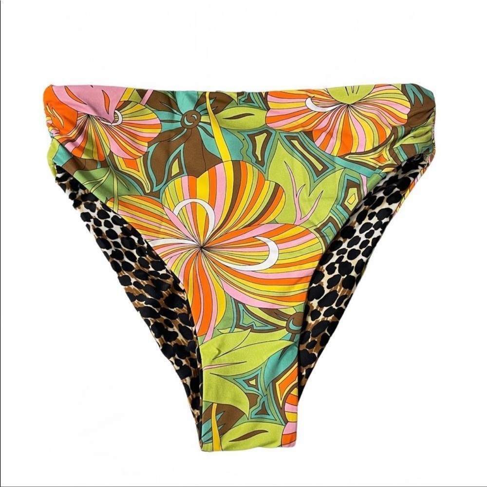 NWT Letarte Mod floral high waisted bikini bottoms